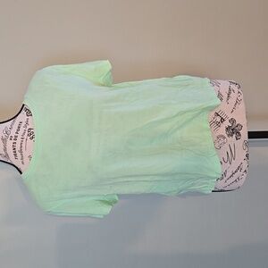 Lime Green Crop Tee